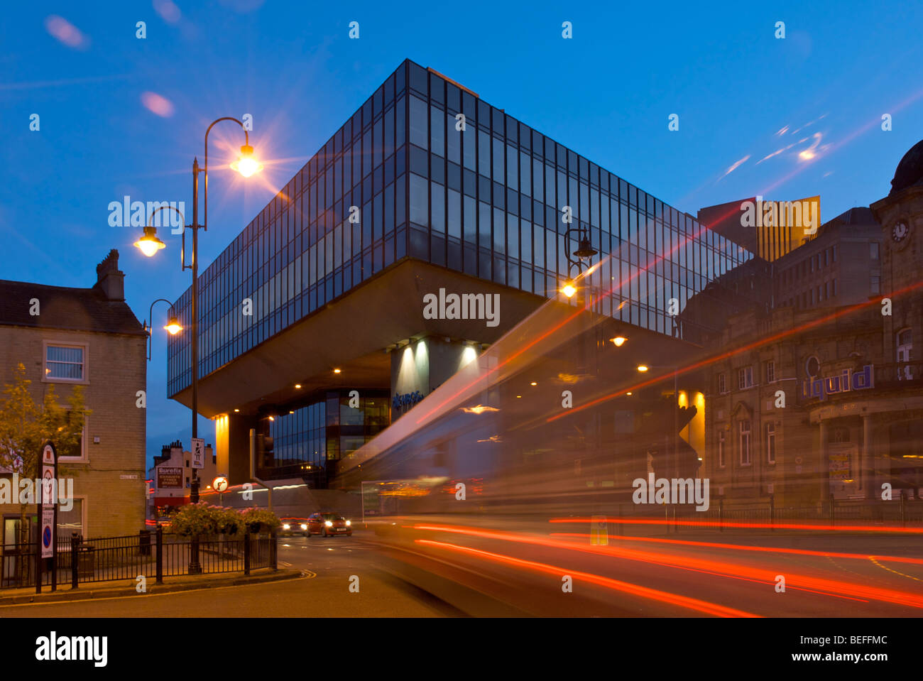 Office de HBOS, Trinity Road, Halifax, West Yorkshire, England UK Banque D'Images