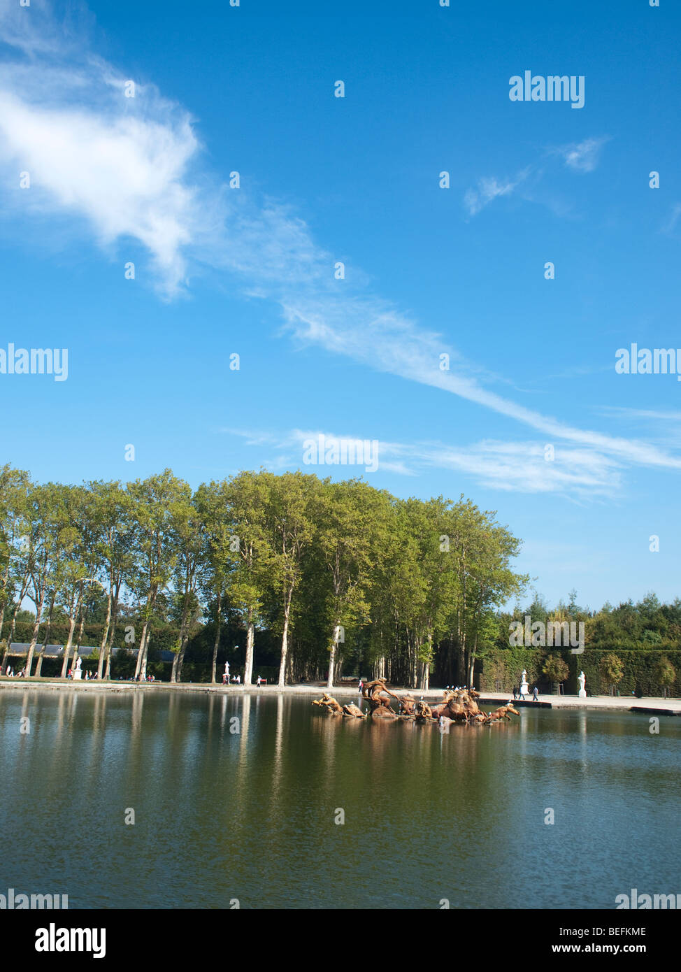 Une photographie d'une série de palais de Versailles en France. Banque D'Images