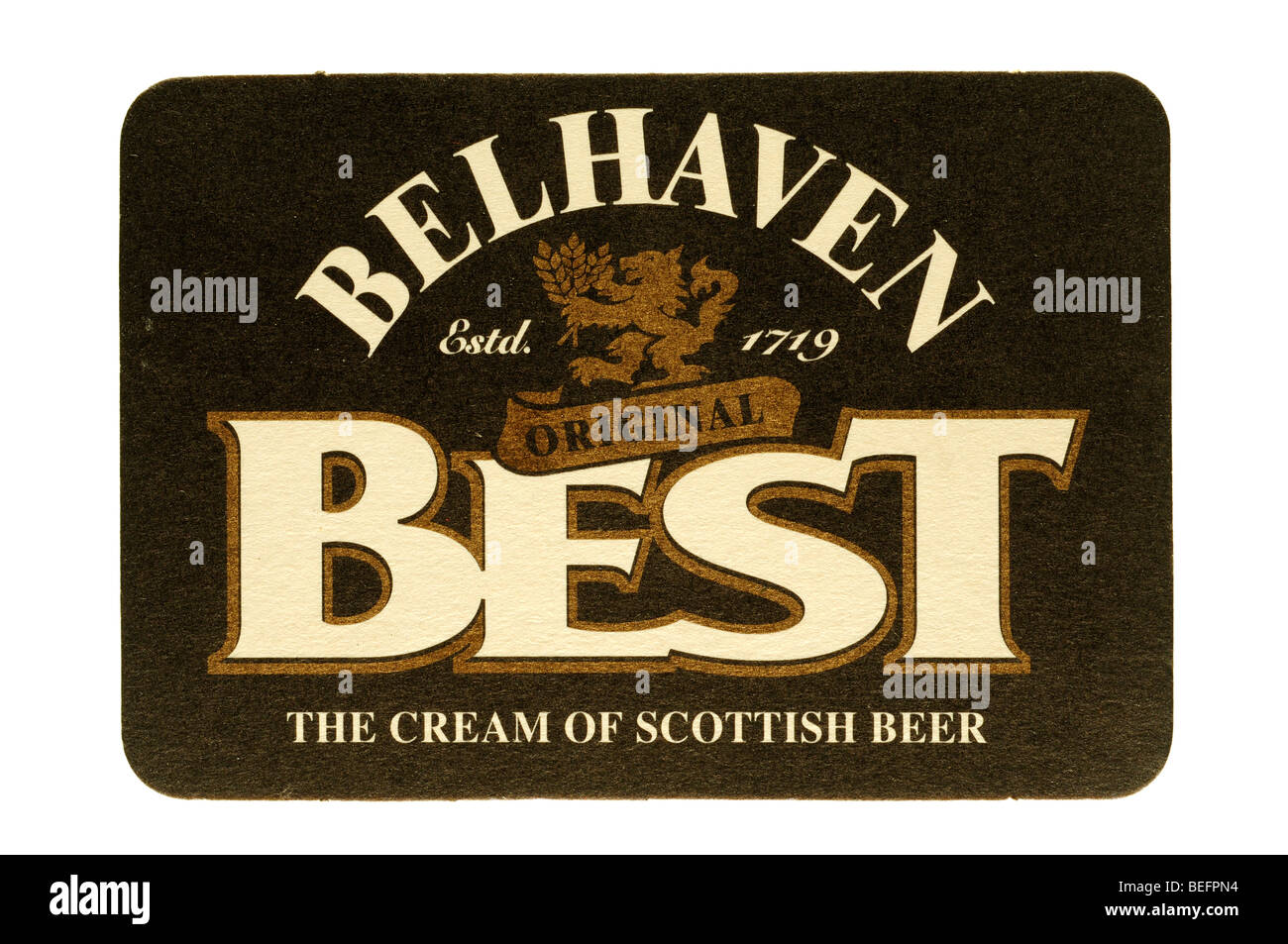 Belhaven estd 1719 best original la crème de bières écossaises Banque D'Images