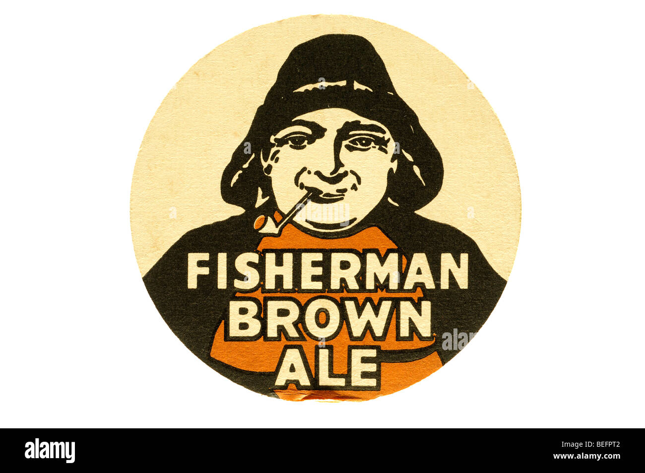 Brown Ale pêcheur Banque D'Images