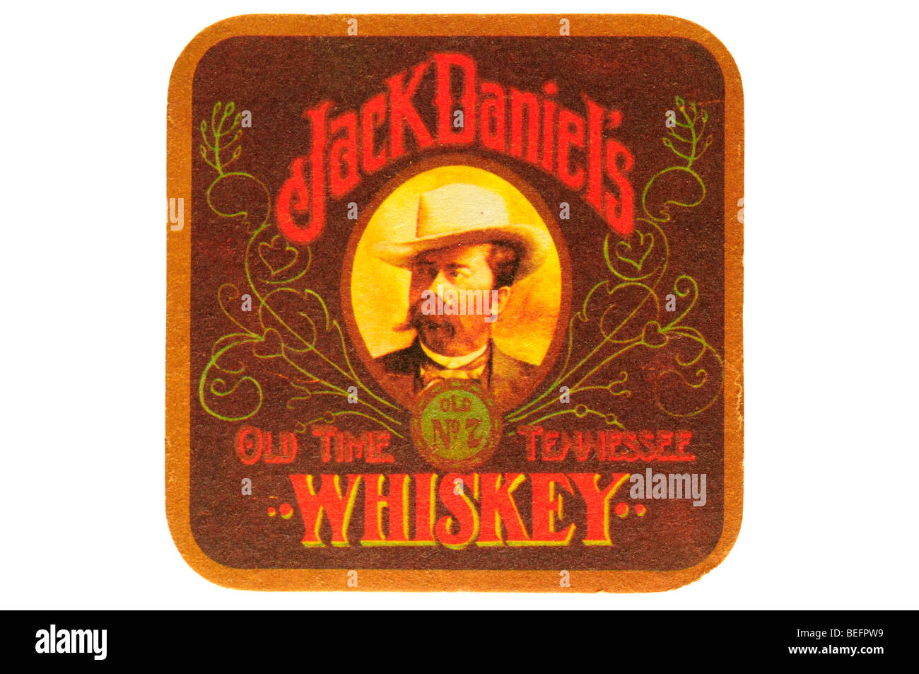 Jack daniels old n°7 brand Tennessee whiskey old time Banque D'Images