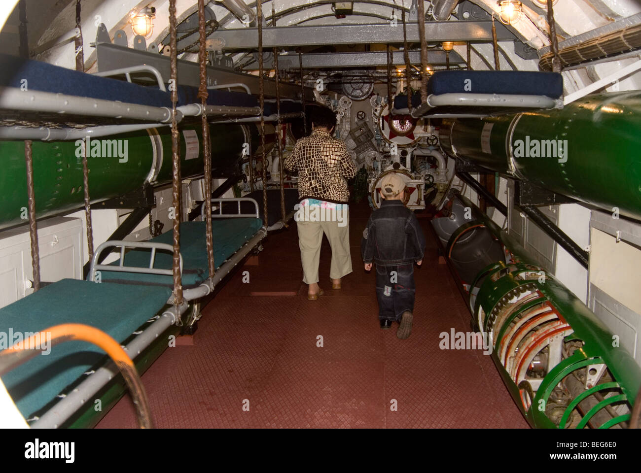 Explorer le sous-marin S-56 à Vladivostok, Russie Banque D'Images