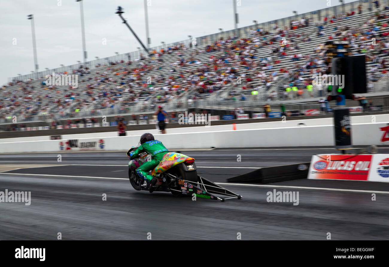 La NHRA Full Throttle Drag Racing Series, 2009 ressortissants Carolines NHRA au zMax Dragway à Concord en Caroline du Nord Banque D'Images