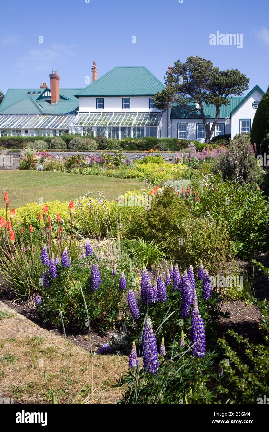 L'Hôtel du Gouvernement à Port Stanley (Iles Falkland Banque D'Images