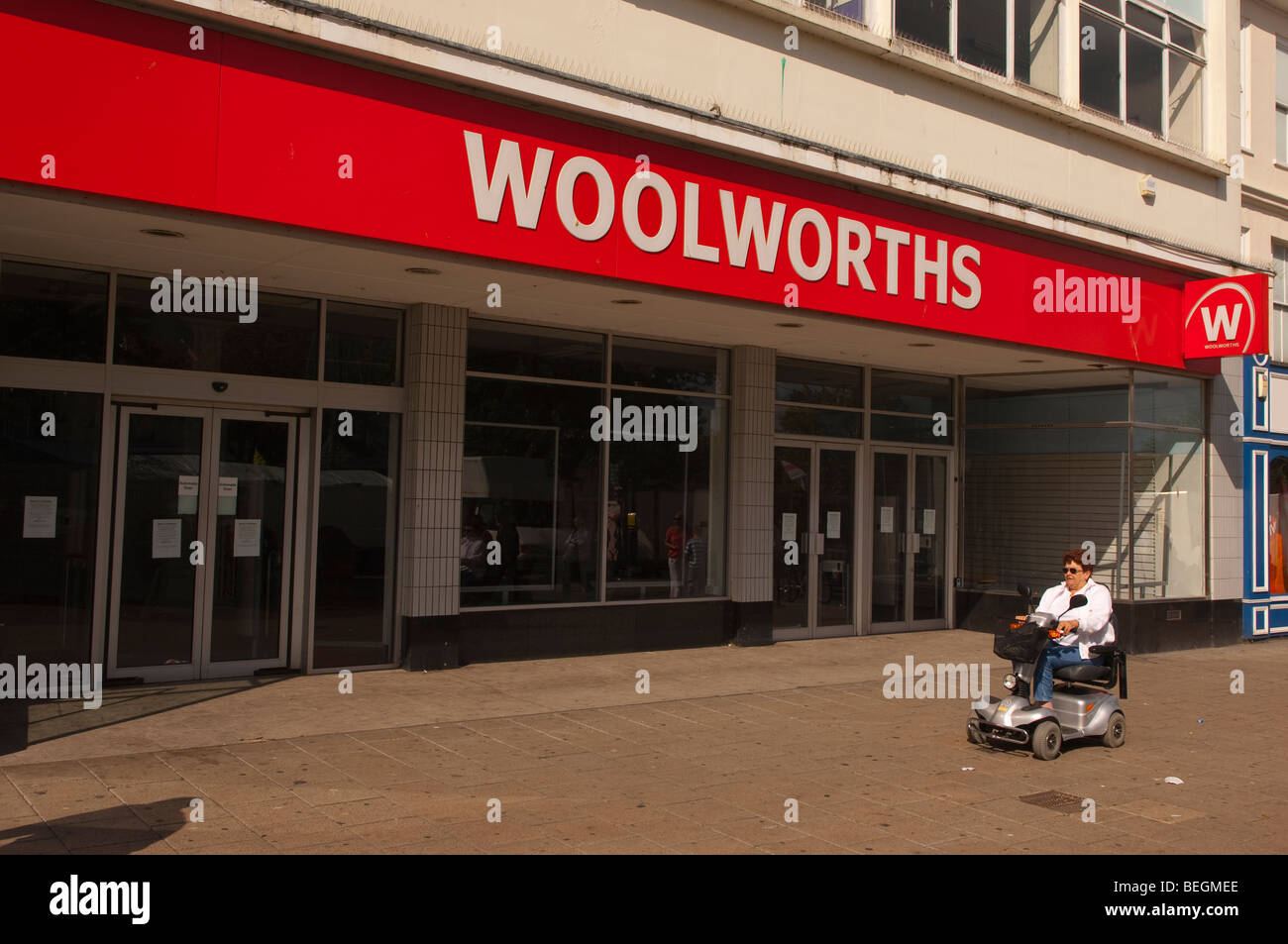 Fermé le magasin Woolworths à Great Yarmouth, Norfolk , Royaume-Uni Banque D'Images