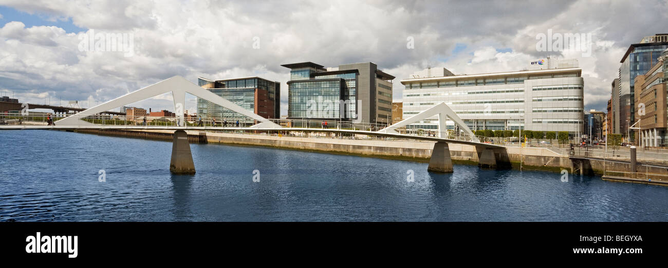 Tradeston Pont sur la rivière Clyde à Glasgow Banque D'Images
