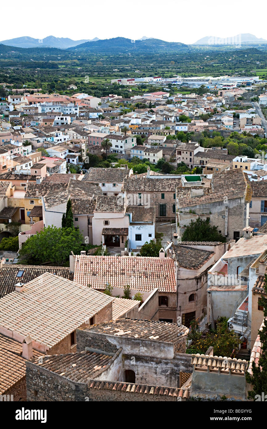 Ville de Capdepera Mallorca Espagne Banque D'Images