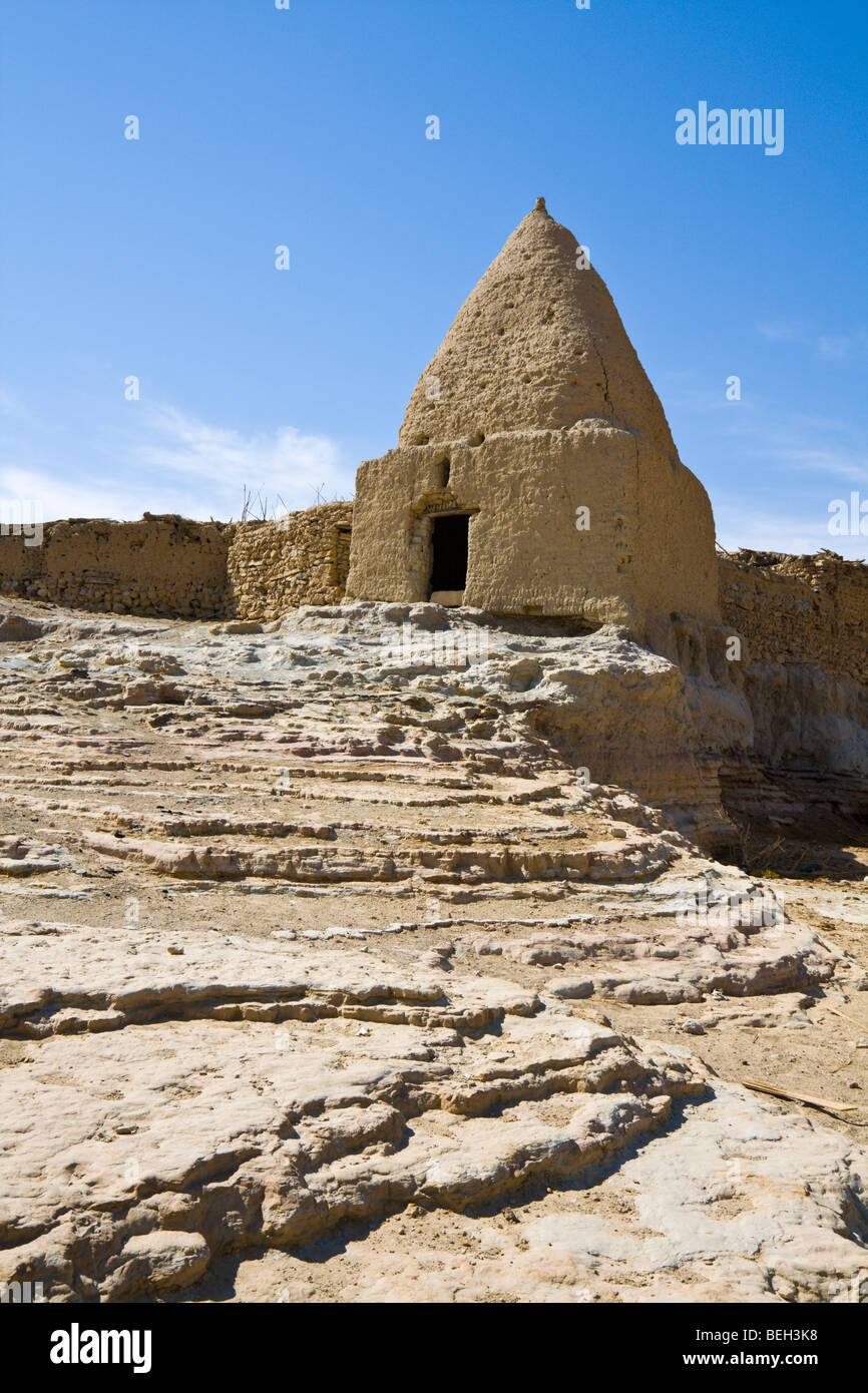 Vieille ville de Bahariya Oasis, oasis de Bahariya, Désert de Libye, Egypte Banque D'Images