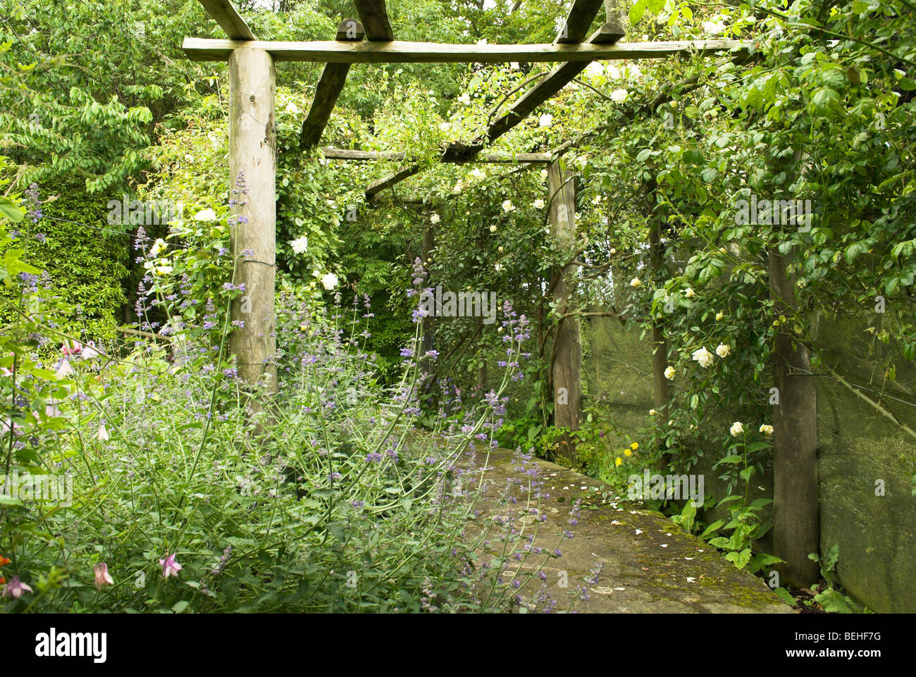 La fin du printemps une scène de Highdown Gardens, Worthing, West