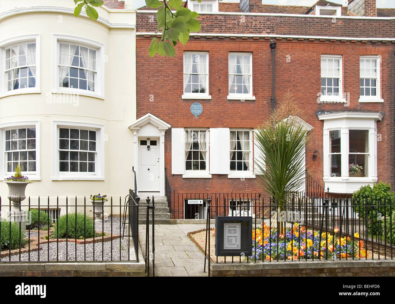 Lieu de naissance de Charles Dickens à Portsmouth, Hampshire, England, UK Banque D'Images