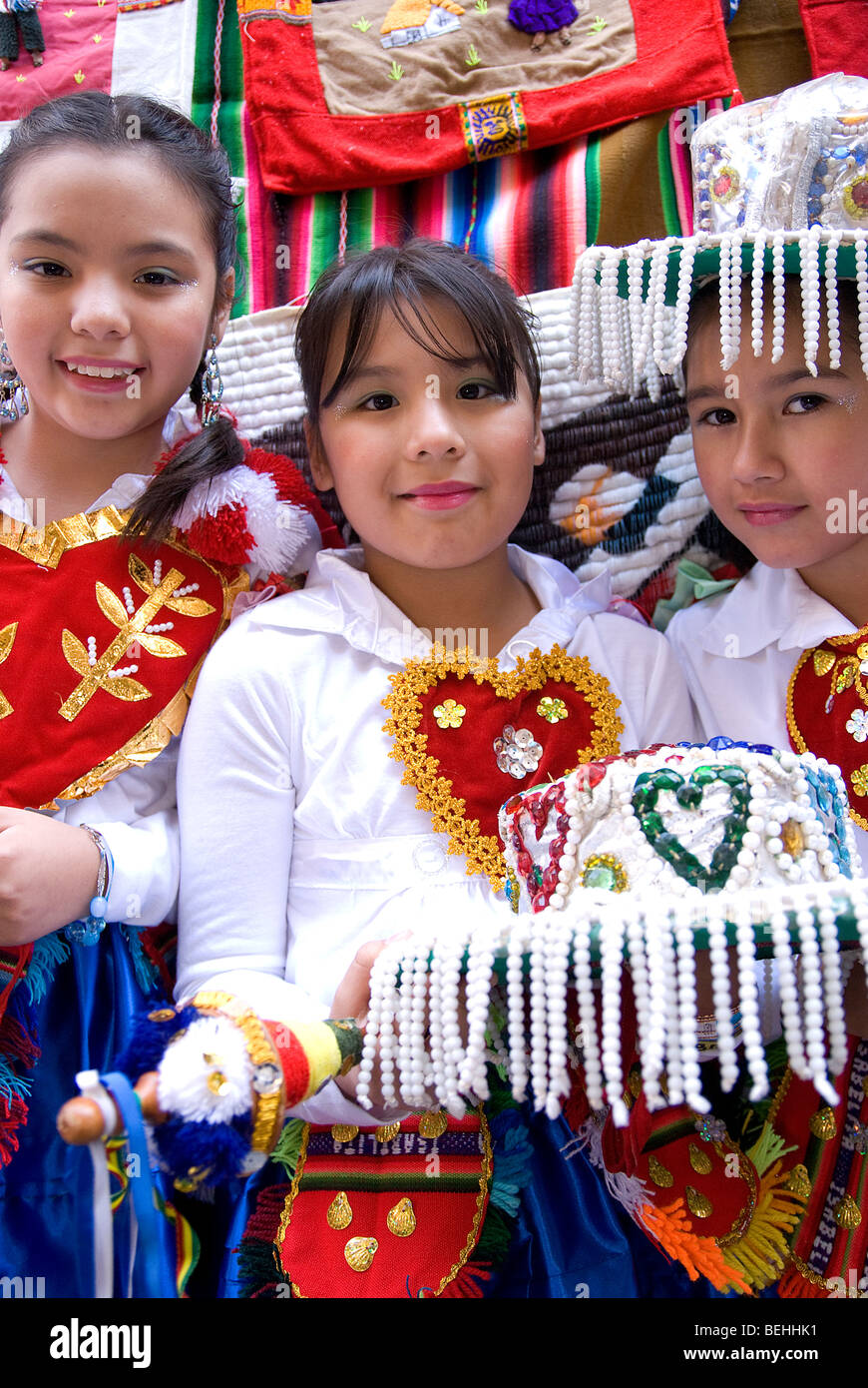 NYC Défilé hispanique (Desfile de la Hispanidad), célébrant le Hispanic-Latino Heritage, octobre est le Mois du patrimoine hispanique. Banque D'Images
