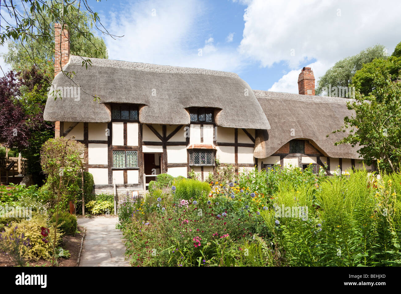 Anne Hathaway's Cottage, Shottery, Stratford-upon-Avon, Warwickshire Royaume-Uni - Anne était l'épouse de William Shakespeare. Banque D'Images