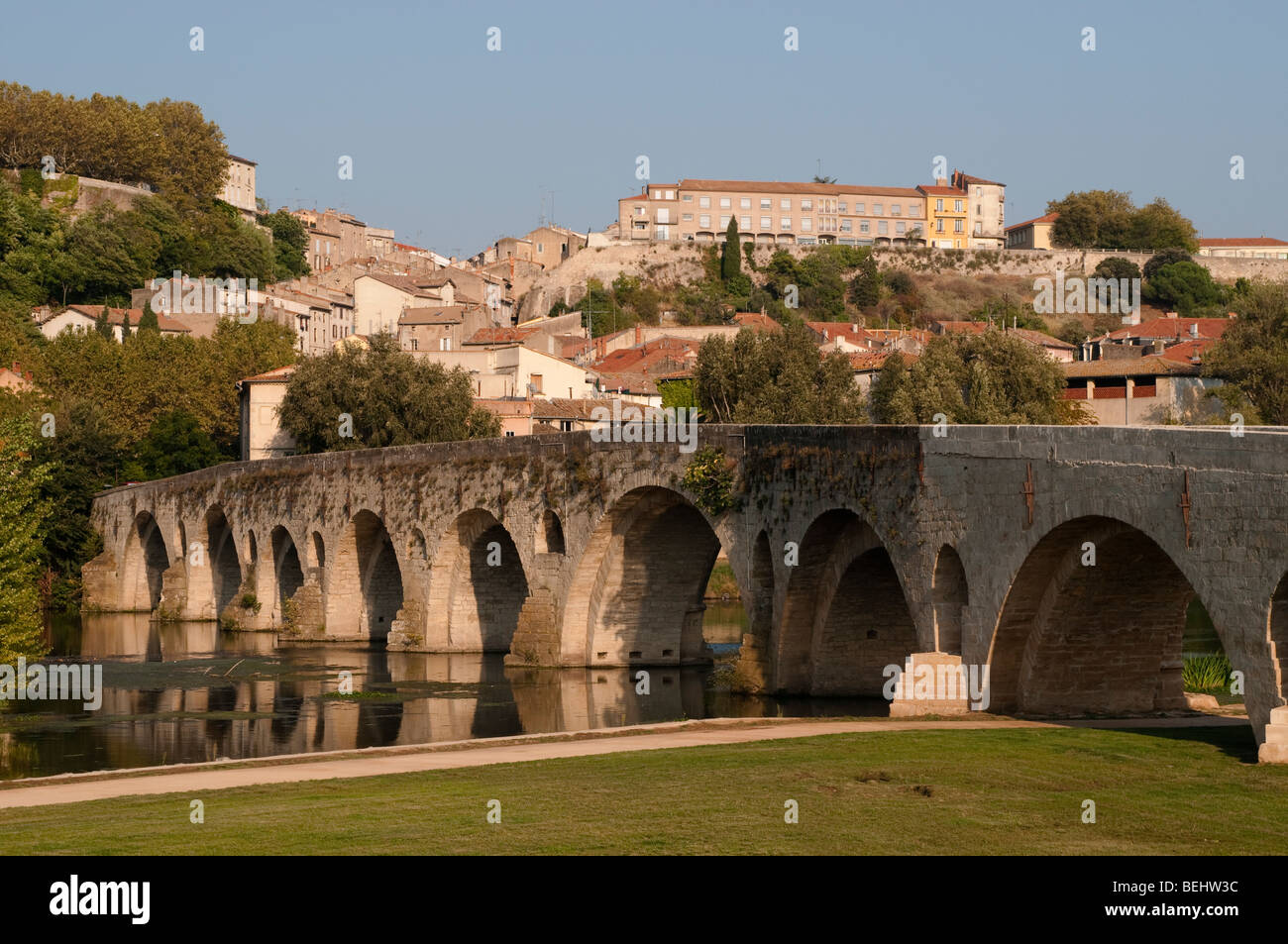 Pont Vieux, Béziers, France Banque D'Images