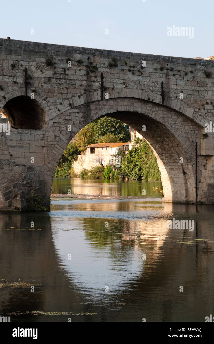 Pont Vieux, Béziers, France Banque D'Images