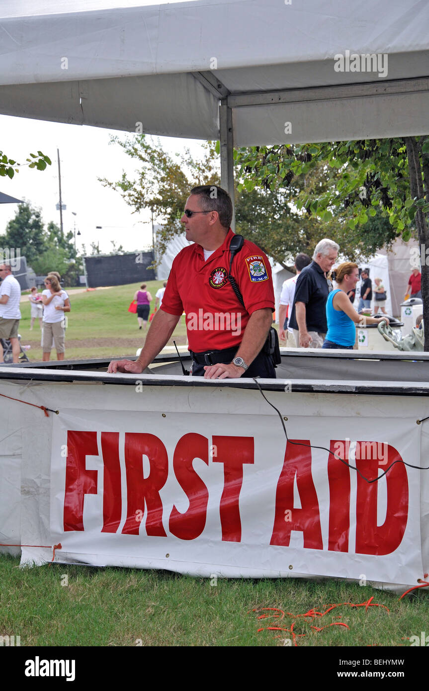 Technicien de premiers soins Banque D'Images