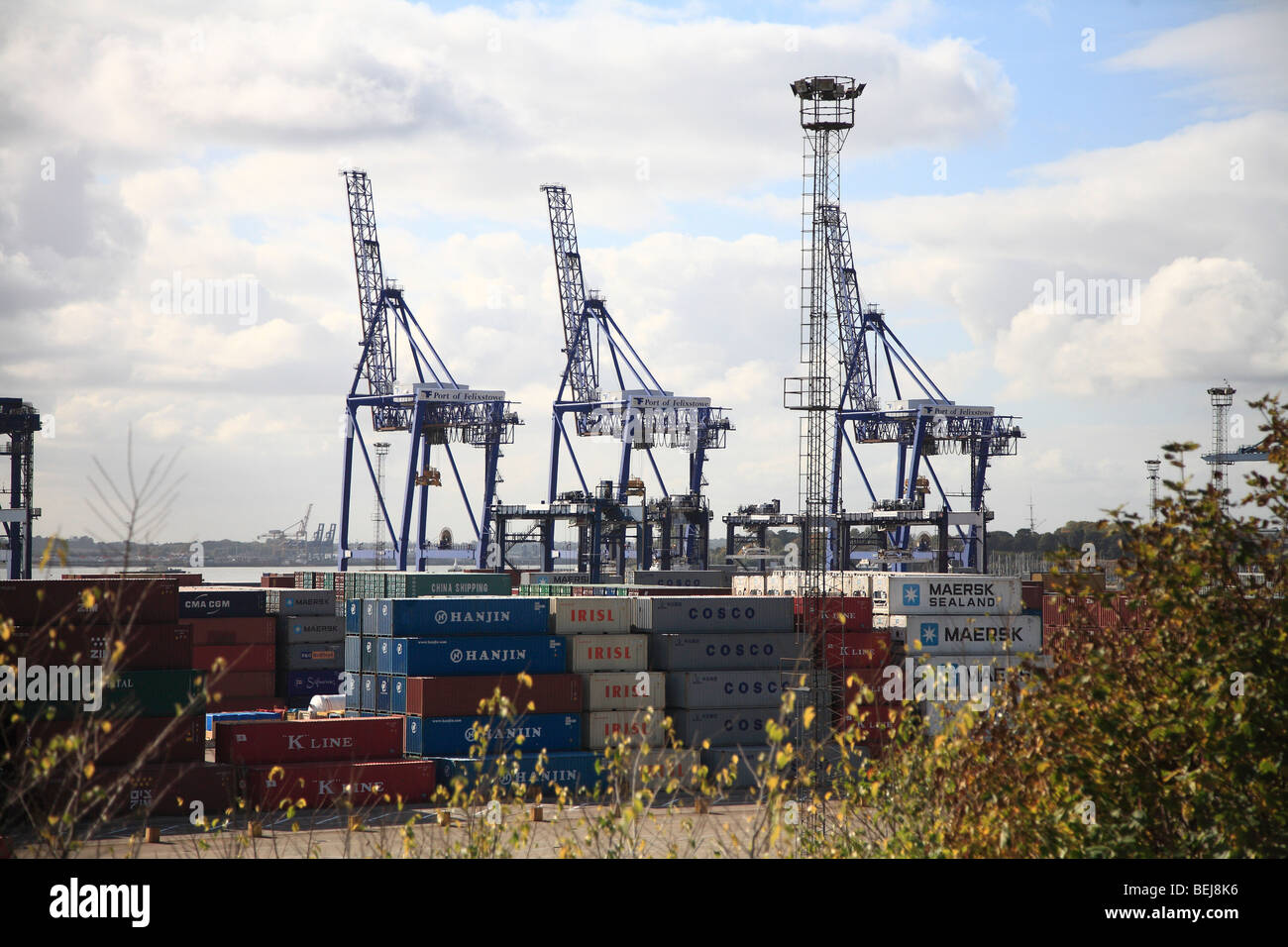 Port à conteneurs de Felixstowe Banque D'Images