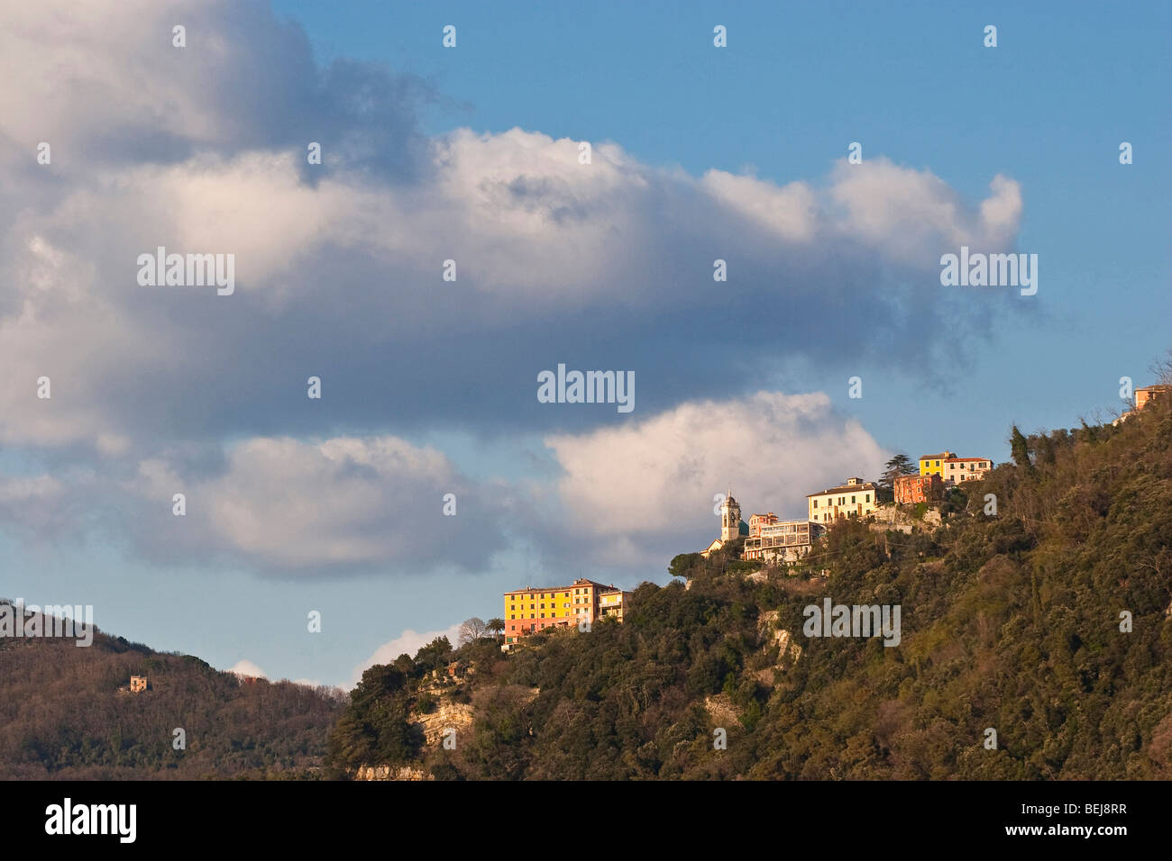 San Rocco di Camogli de Punta Chiappa, Ligury, Italie Banque D'Images