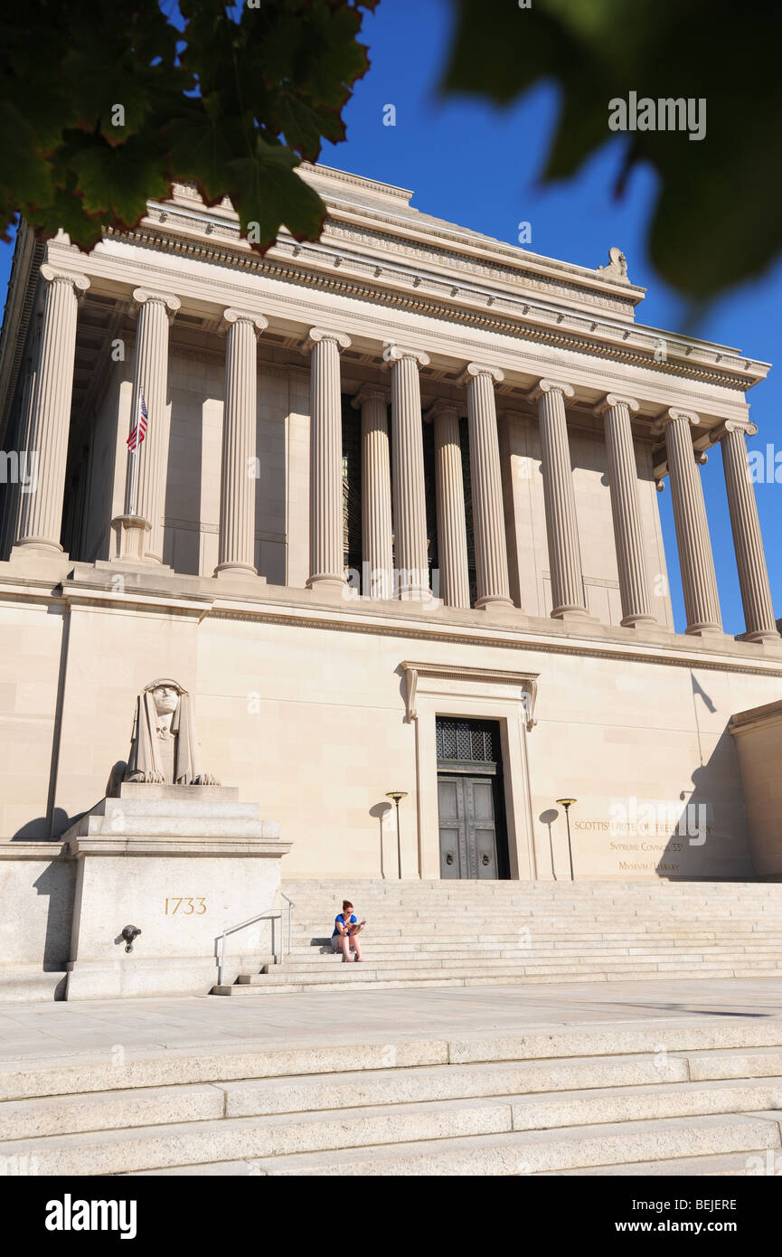 USA Washington DC Scottish Rite Masonic Temple Franc-maçonnerie- 16e Rue Banque D'Images