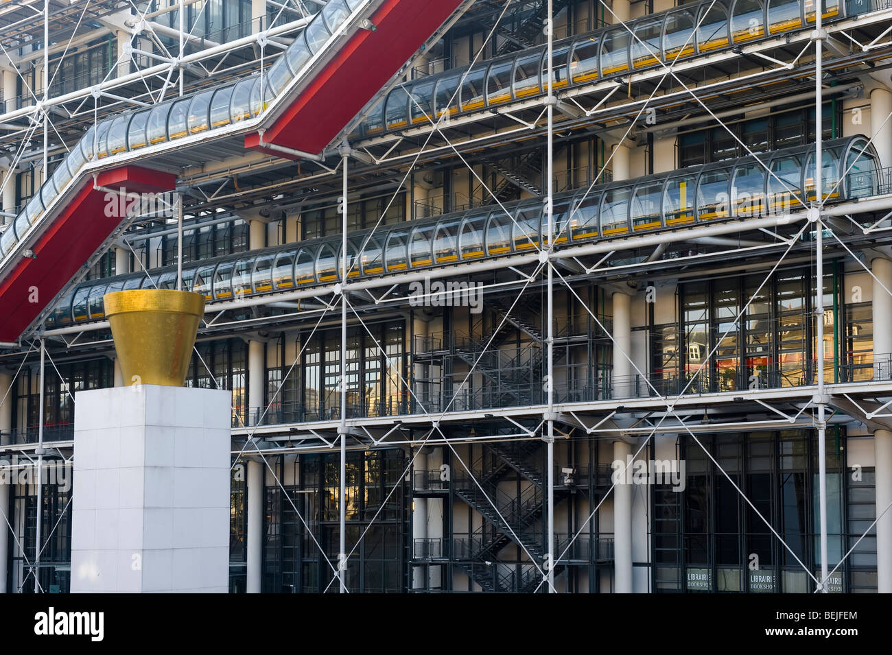 Centre Pompidou Centre Georges Pompidou ou également connu sous le nom de Beaubourg, Paris, France Banque D'Images