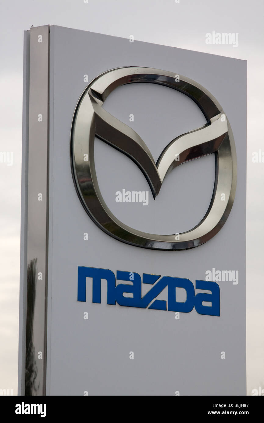 Signe de Mazda Banque D'Images