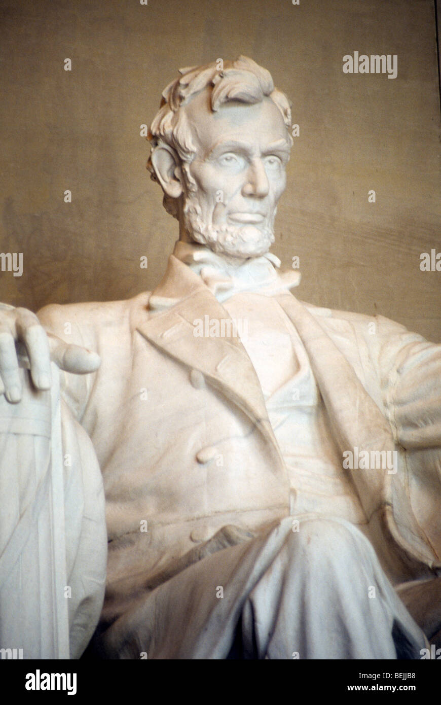 Ce qui est digne de la mémoire de la guerre civile le président chef de la paix calme assuré pense que pensé en pierre Banque D'Images