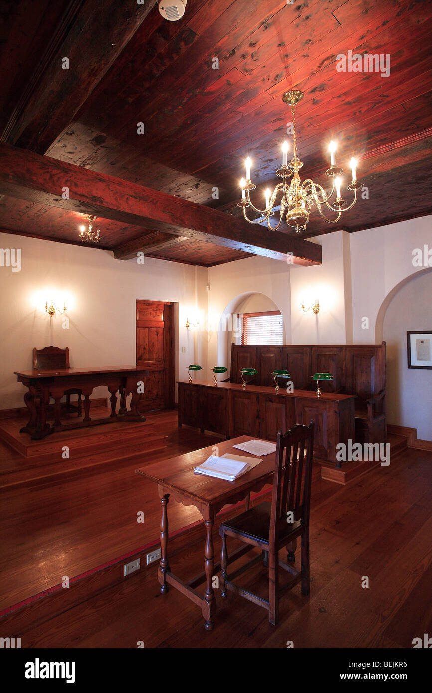 Ancien bâtiment du Parlement, la rue George, Bermudes, Océan Atlantique, l'Amérique centrale Banque D'Images