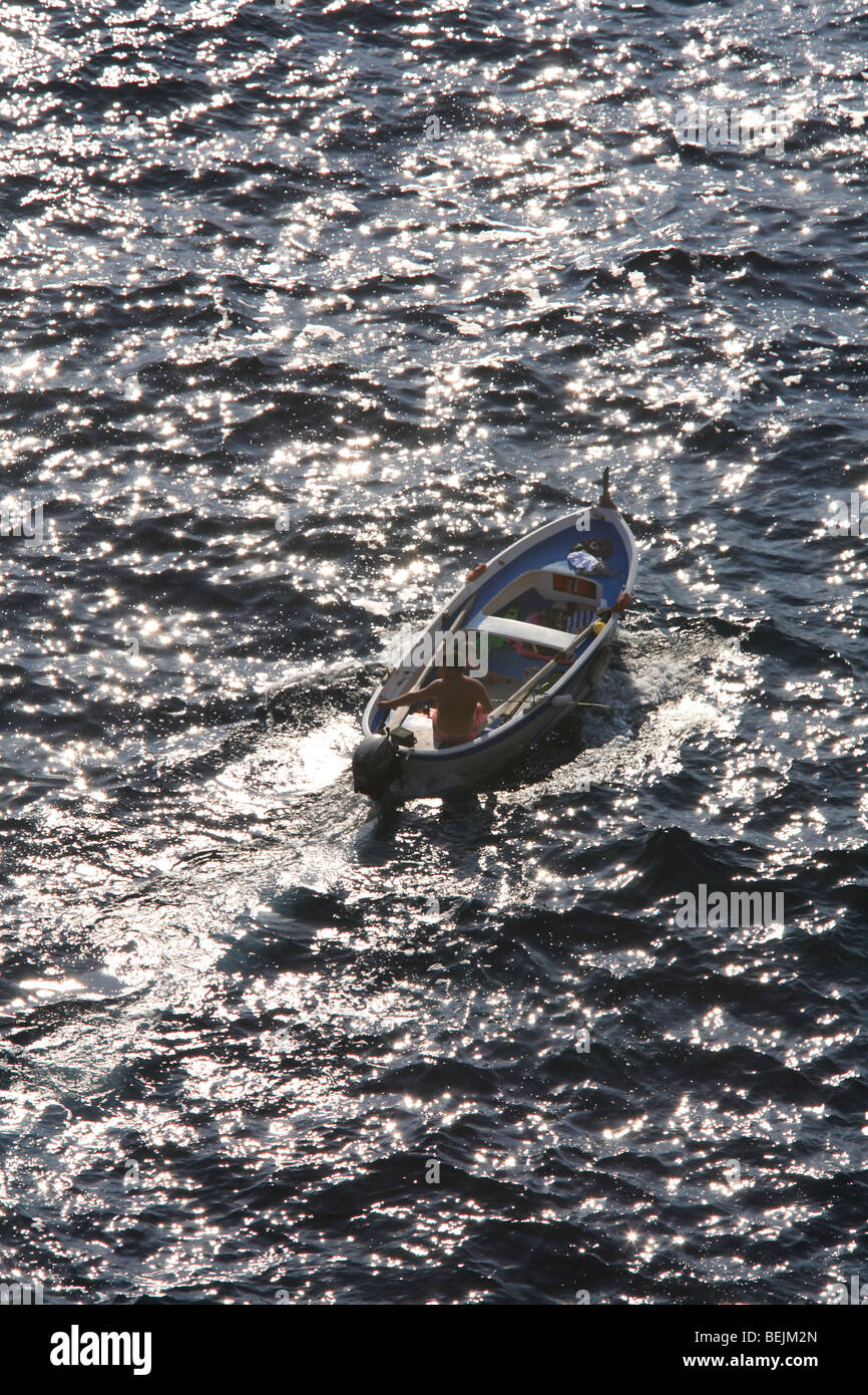 Voile, Manarola, Ligury, Italie Banque D'Images