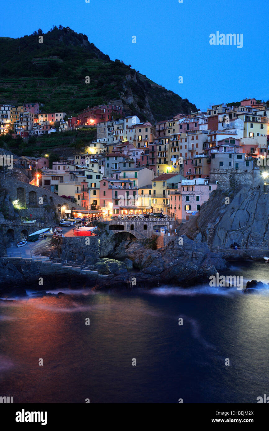 Raccourci, Manarola, Ligury, Italie Banque D'Images