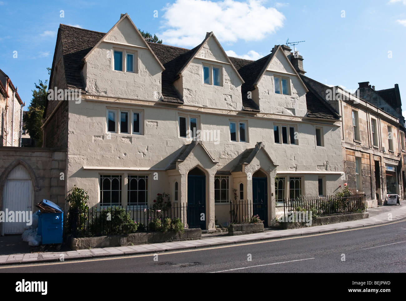 Vieilles maisons en terrasse dans la région de Bradford on Avon Wiltshire England UK UE Banque D'Images