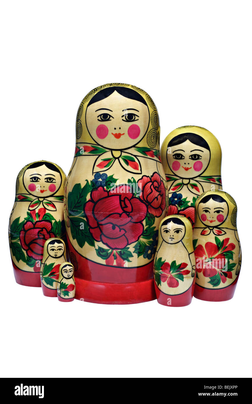 Matroschkas, poupées russes Banque D'Images