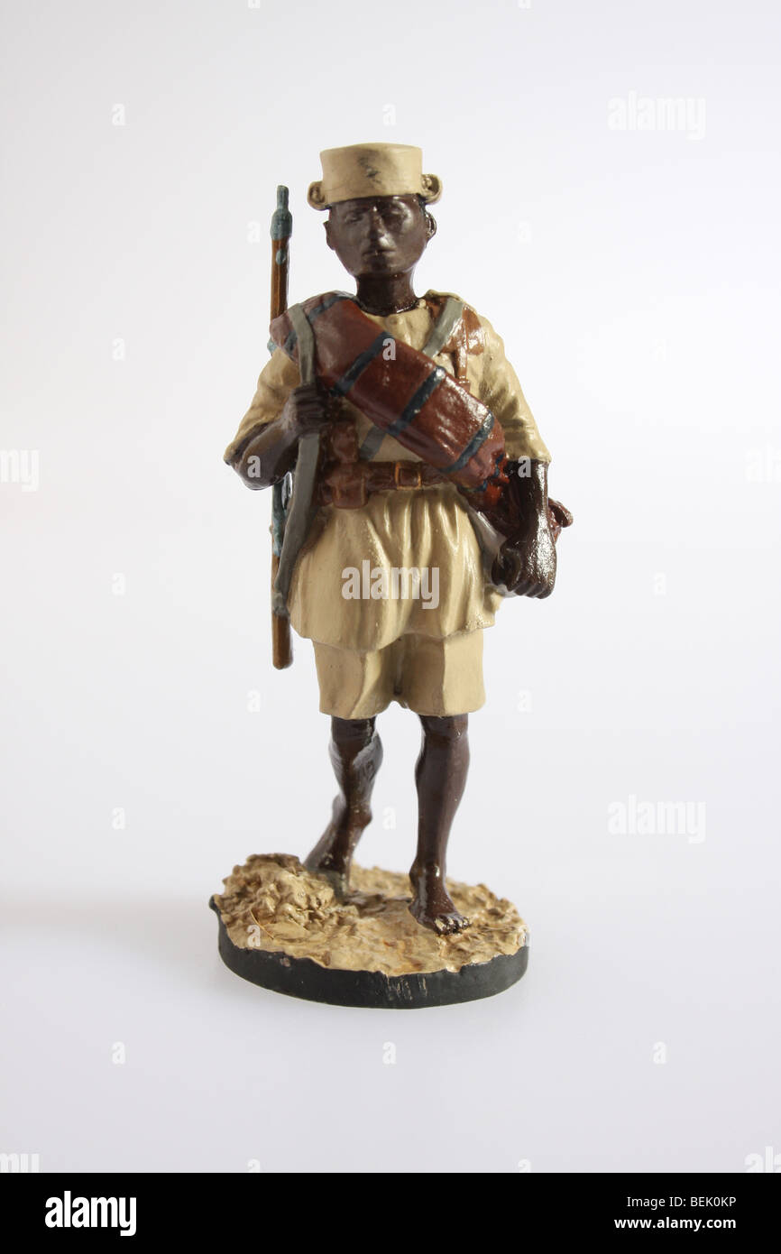 Un secteur de la King's African Rifles 1917. Un soldat de collection Franklin Mint Banque D'Images