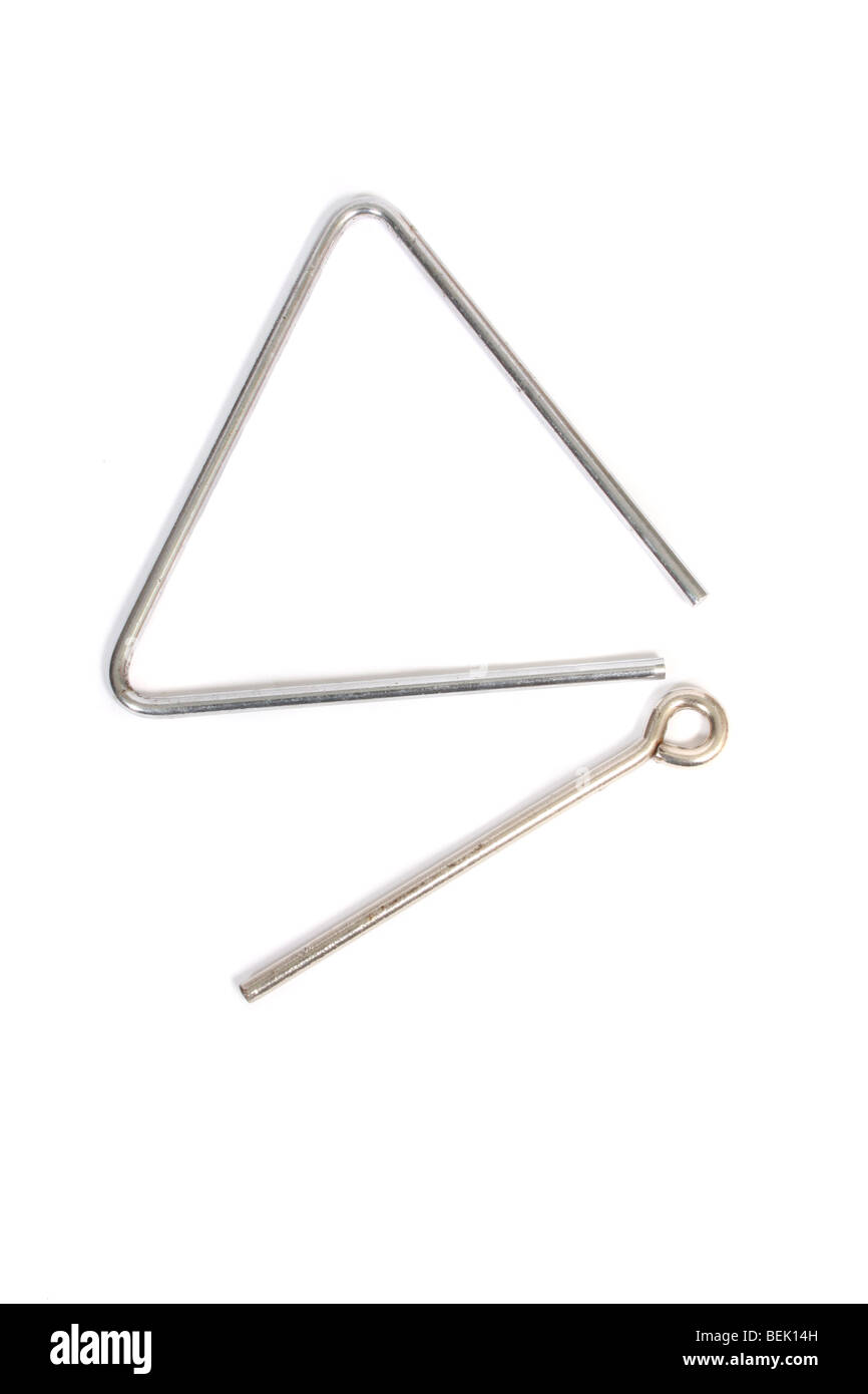 Un triangle musical Banque D'Images