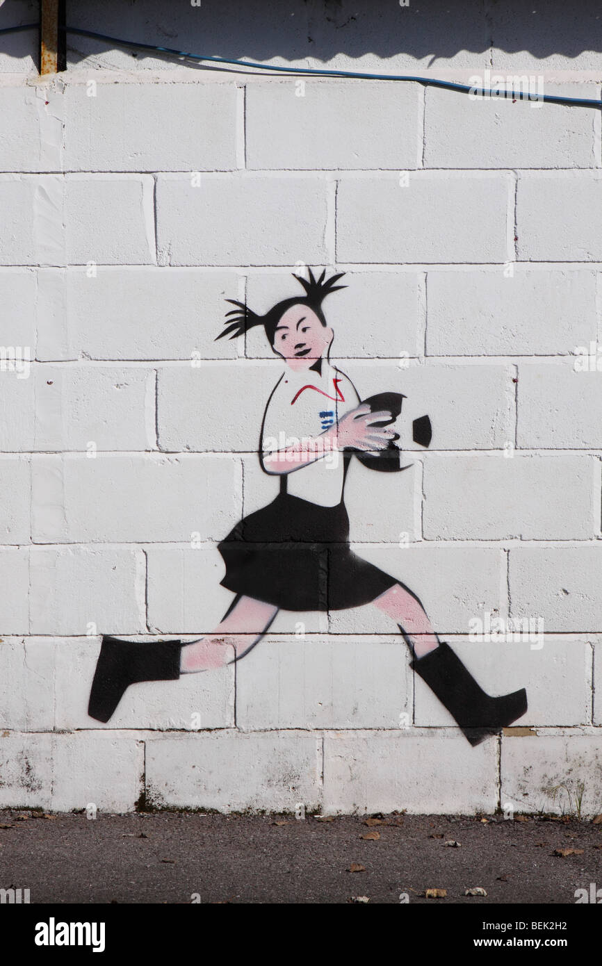 Tableau Pop Art Signé Spaco "Roy Girl" - Style Street Art Graffiti Pochoir Inspiré Banksy Lichtenstein