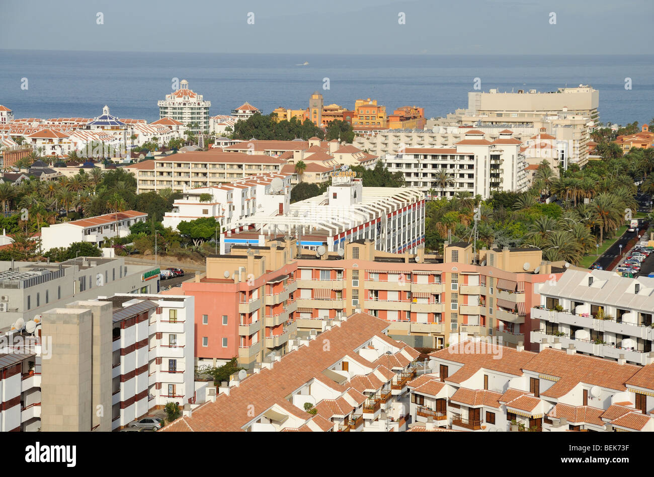 L'Espagnol Resort Los Cristianos. Île des Canaries Tenerife, Espagne Banque D'Images