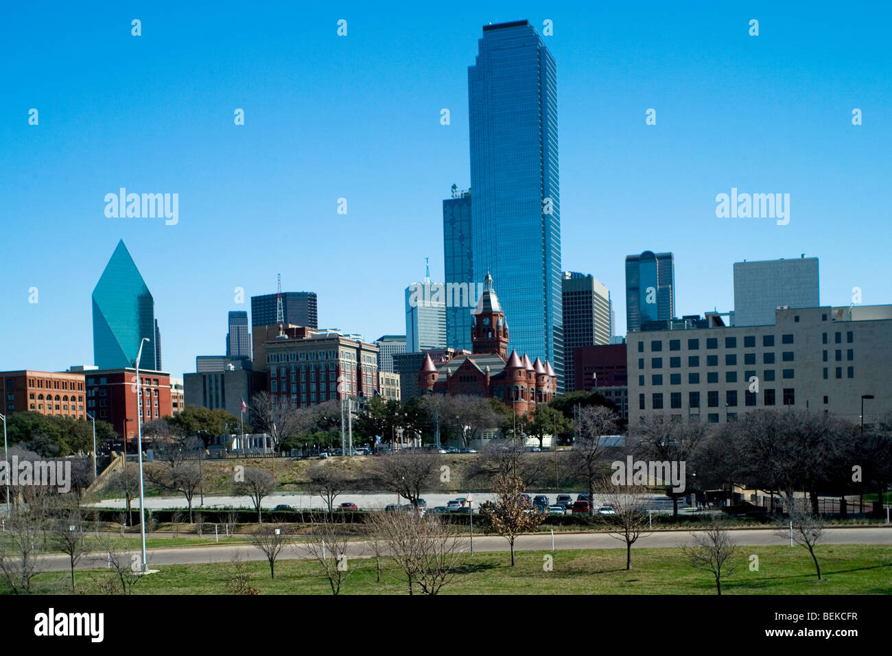 Dallas, TX skyline Banque D'Images