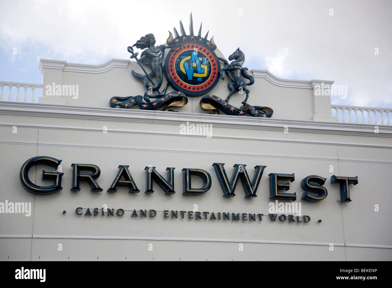 Logo Casino Grand West - Cape Town Banque D'Images