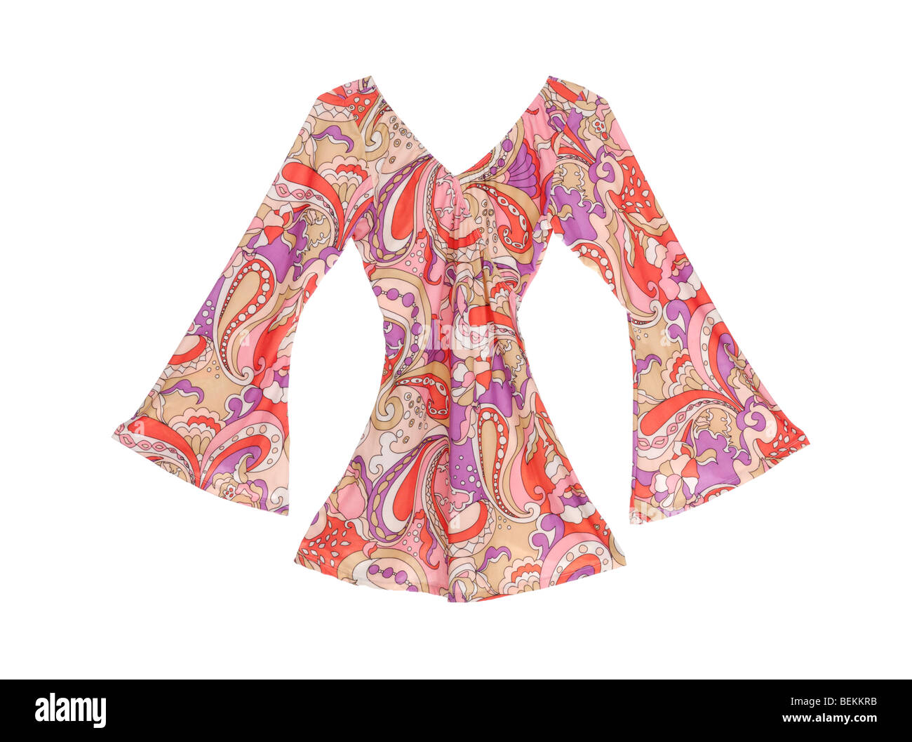 Fantaisie robe rétro style années 60 avec manches, bas Banque D'Images