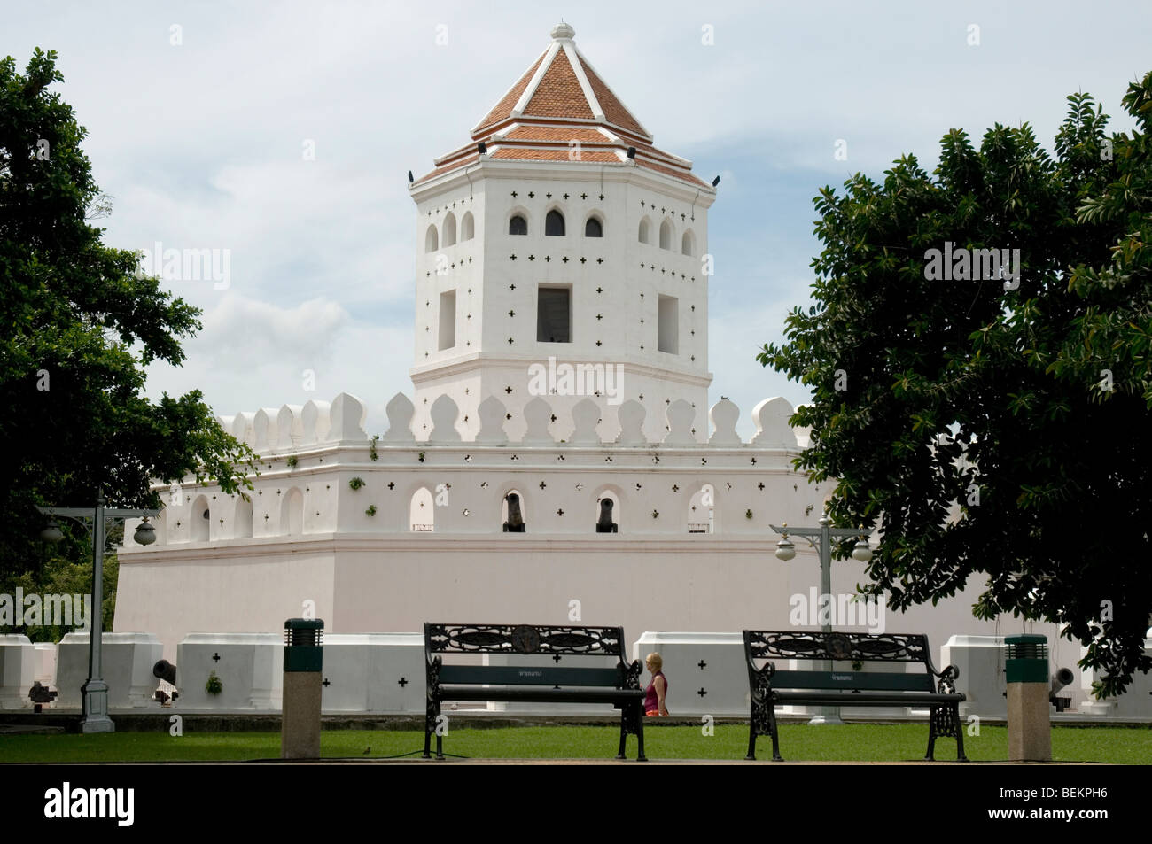 Phra Sumen Fort à Banglamphu, Bangkok, Thaïlande Banque D'Images