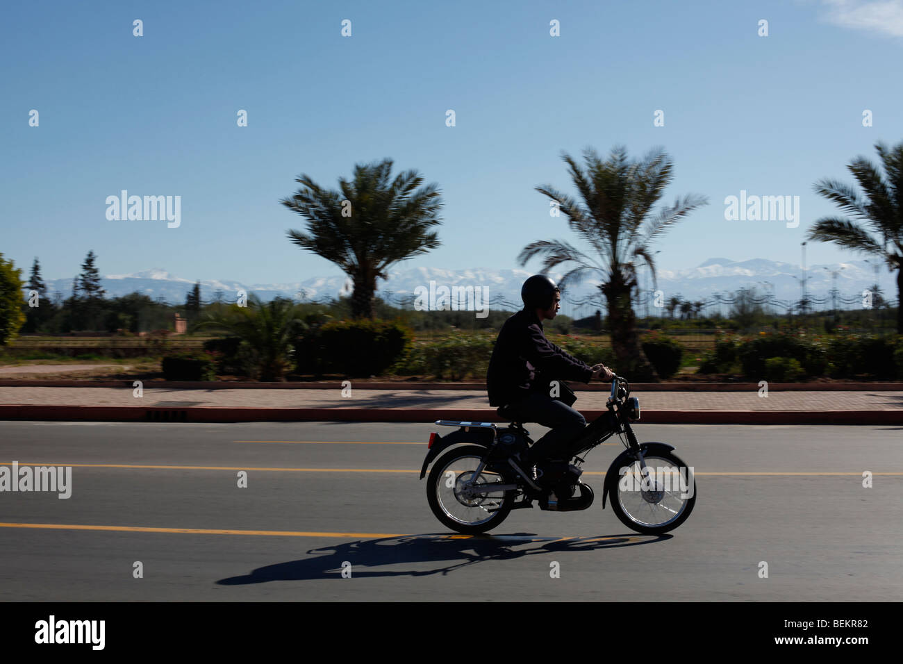 À l'intérieur privé, taxi marocain Banque D'Images