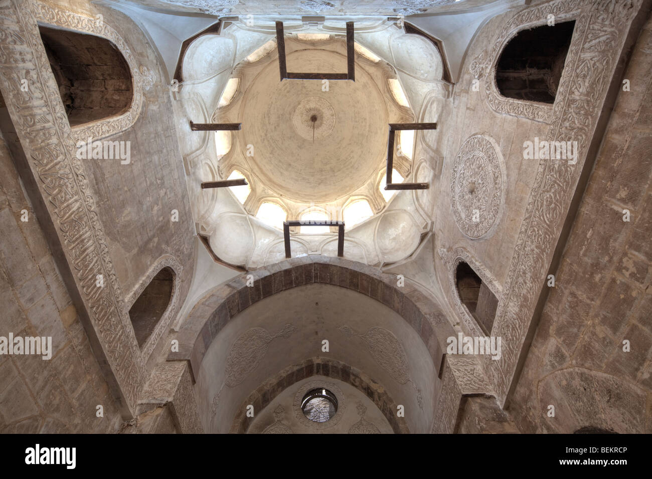 Tombe du Sultan dans Kujuk Aqsunqur de mosquée, Le Caire, Egypte Banque D'Images