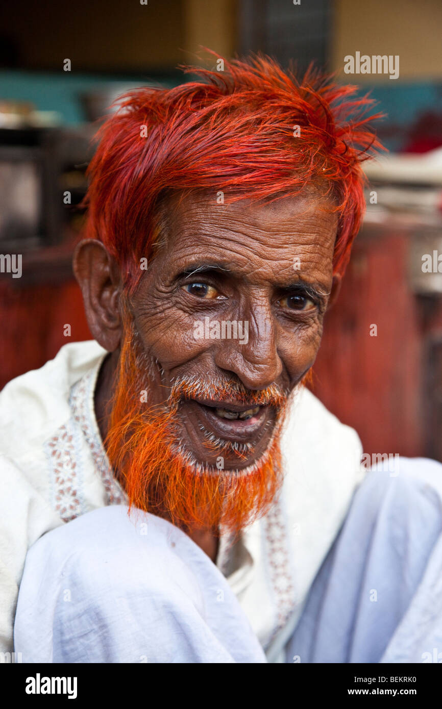 Portrait d'un homme à Dhaka Bangladesh Banque D'Images