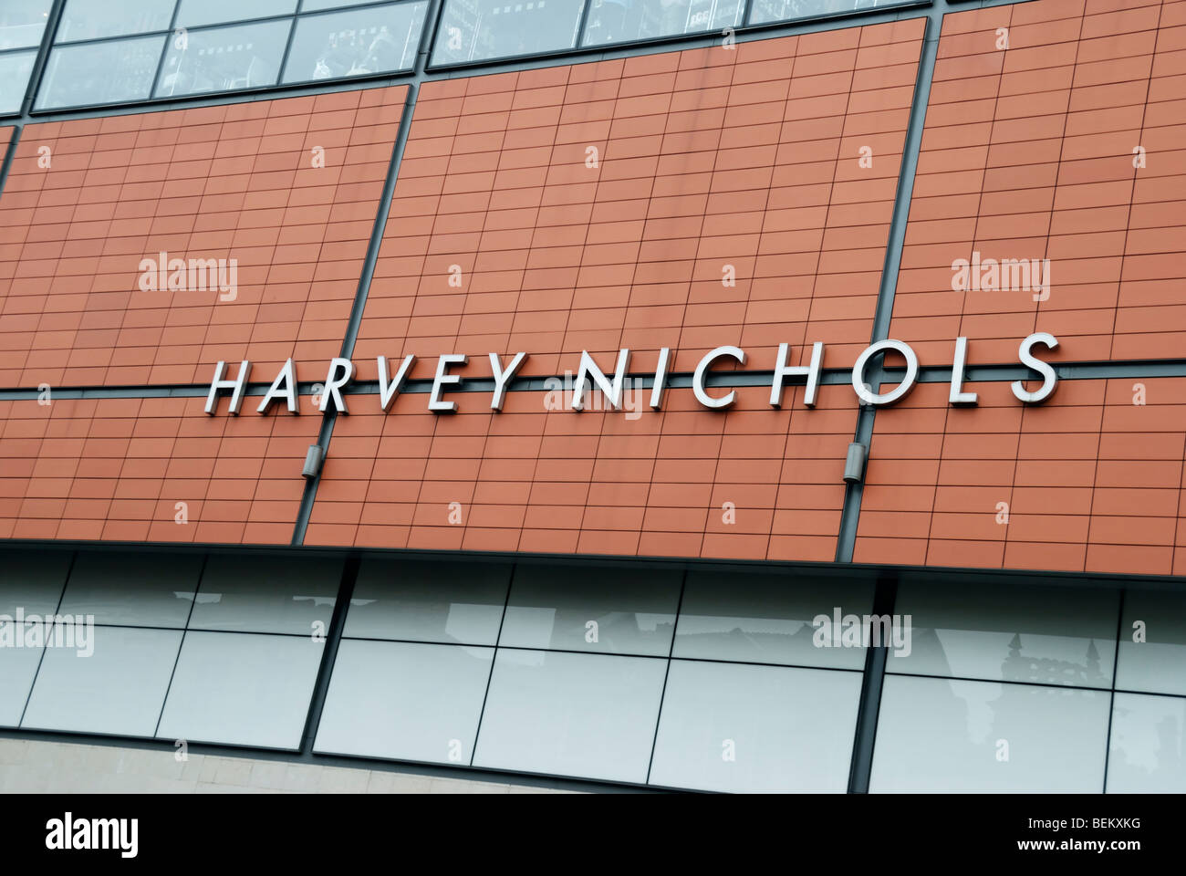 Harvey Nichols Department Store à Exchange Square, Manchester, Angleterre, RU Banque D'Images