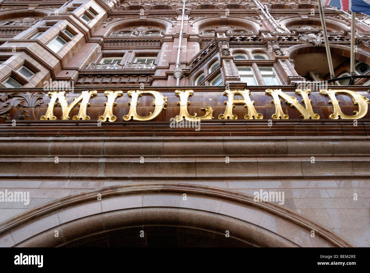 Le Midland Hotel, Manchester, Angleterre, Royaume-Uni. Banque D'Images