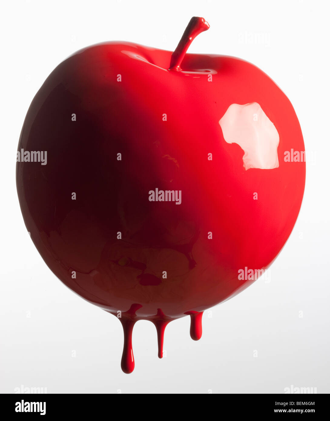 Apple dripping with color Banque D'Images