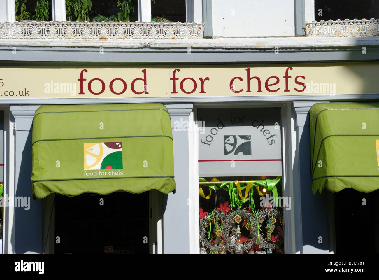 Pour les cuisiniers de l'alimentation Une alimentation de qualité fournisseur, Brighton, East Sussex, England, UK Banque D'Images