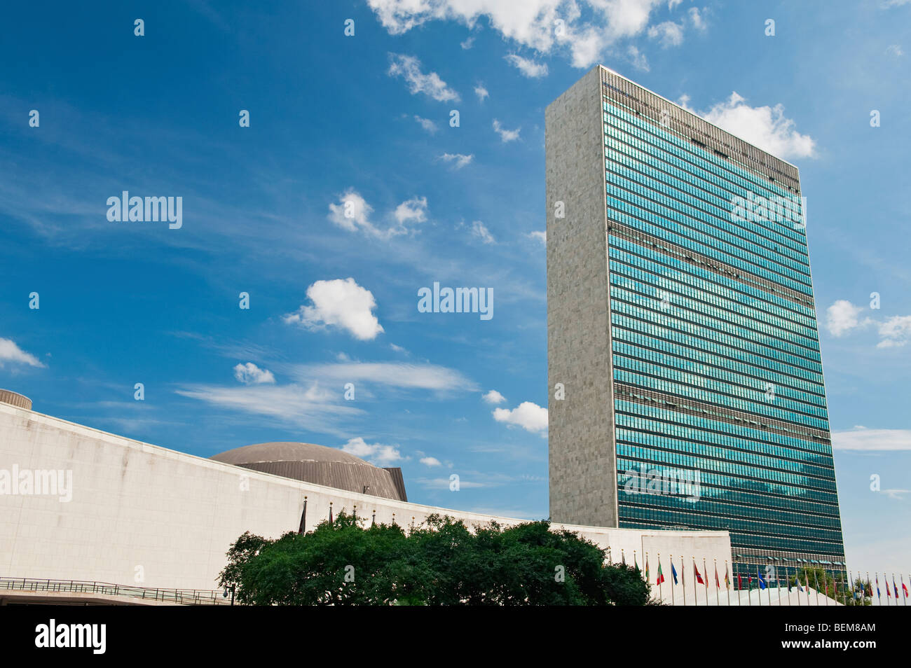 Bâtiment de l'Organisation des Nations Unies Banque D'Images