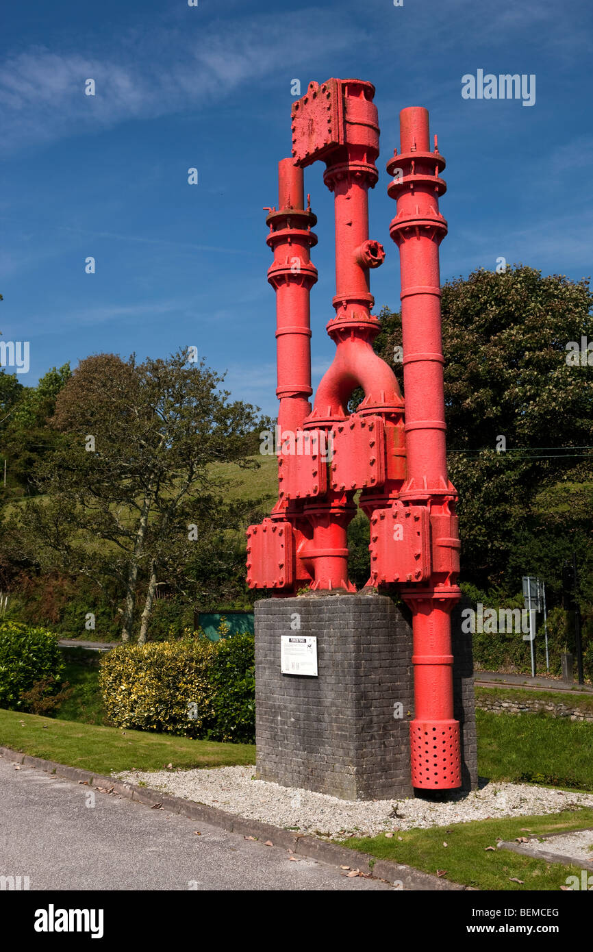 Centre du patrimoine mondial de l'industrie de l'argile de la Chine près de St Austell, Cornwall, UK Banque D'Images
