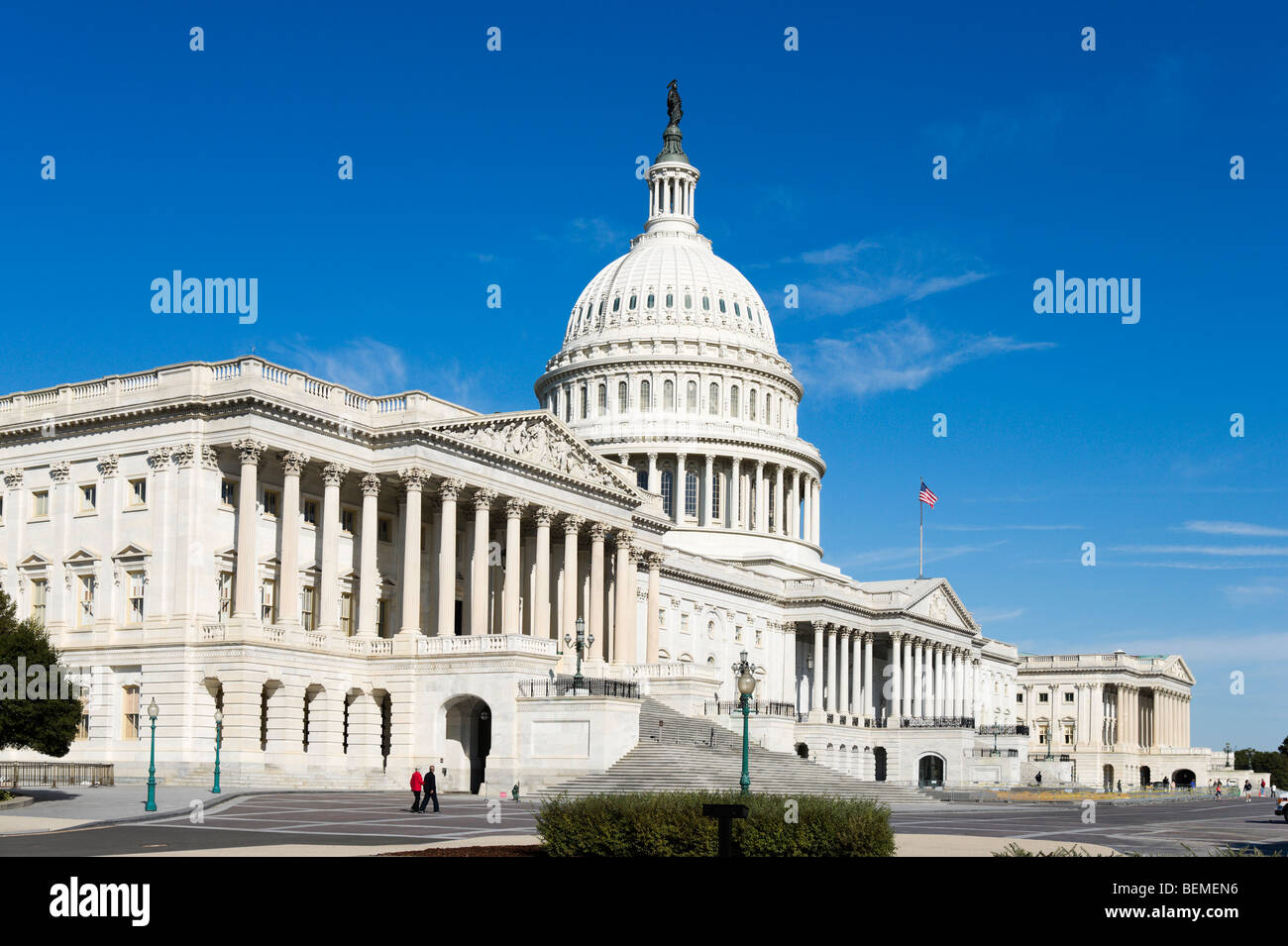 La façade est du Capitole, Washington D.C, USA Banque D'Images