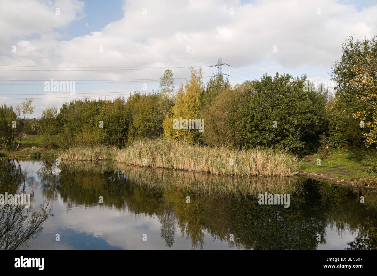 Les lacs du parc urbain Sheepwash partie du pays Noir forêt urbaine Banque D'Images