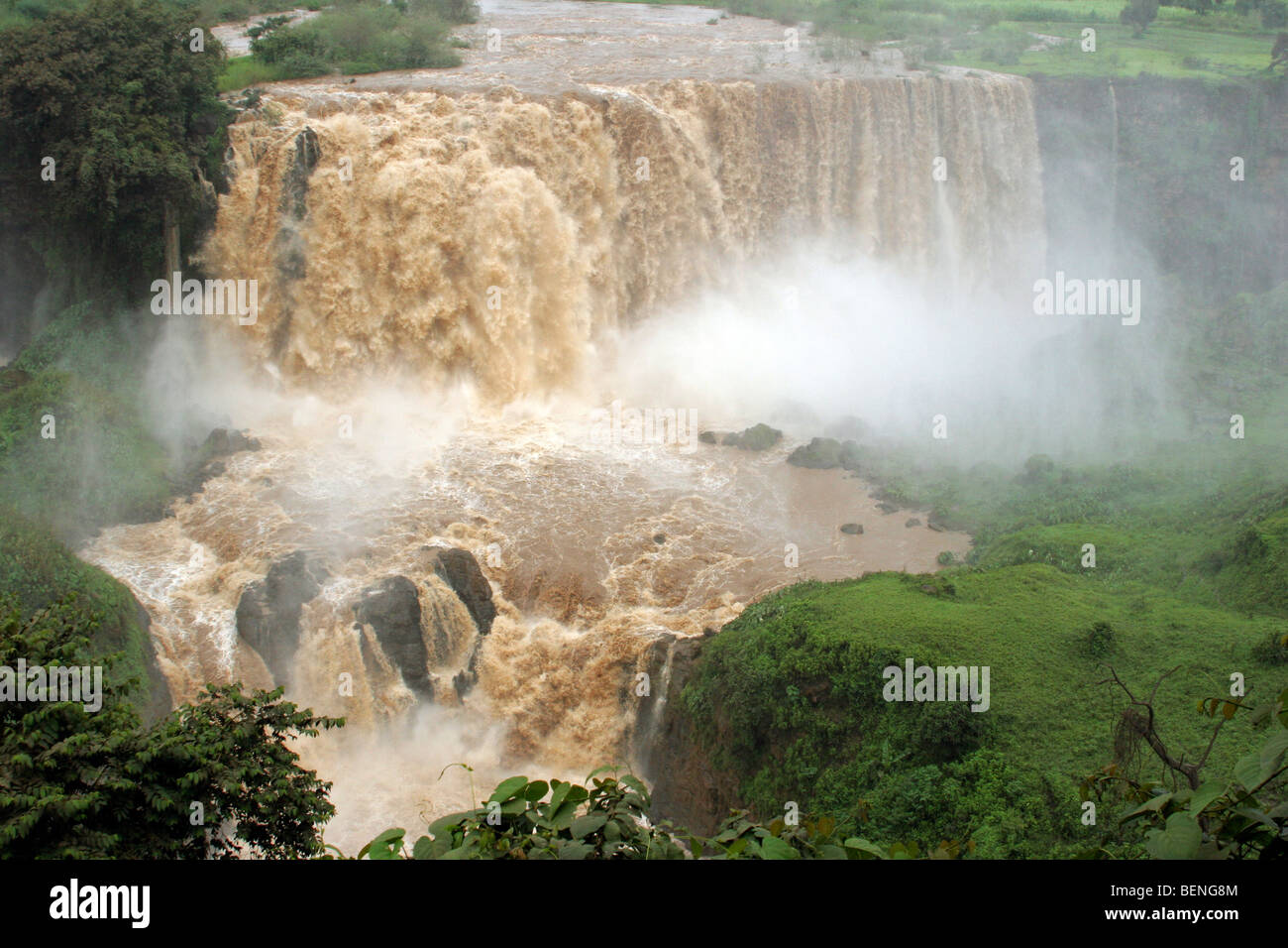 Les chutes du Nil Bleu / Tis Abay / Tis Issat près de Bahar Dar, l'Éthiopie, l'Afrique de l'Est Banque D'Images